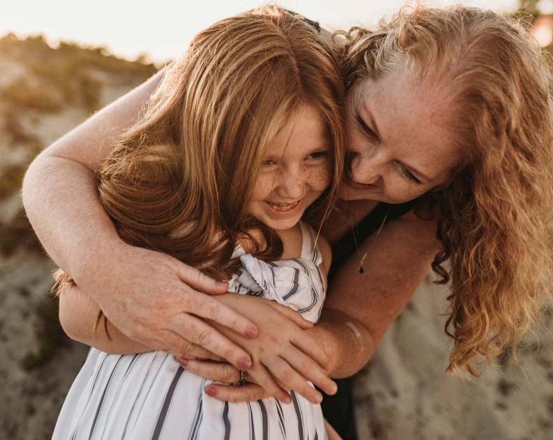 mother and daughter