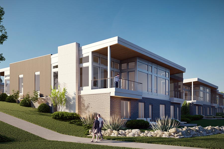 WaterWood Resort townhomes exterior